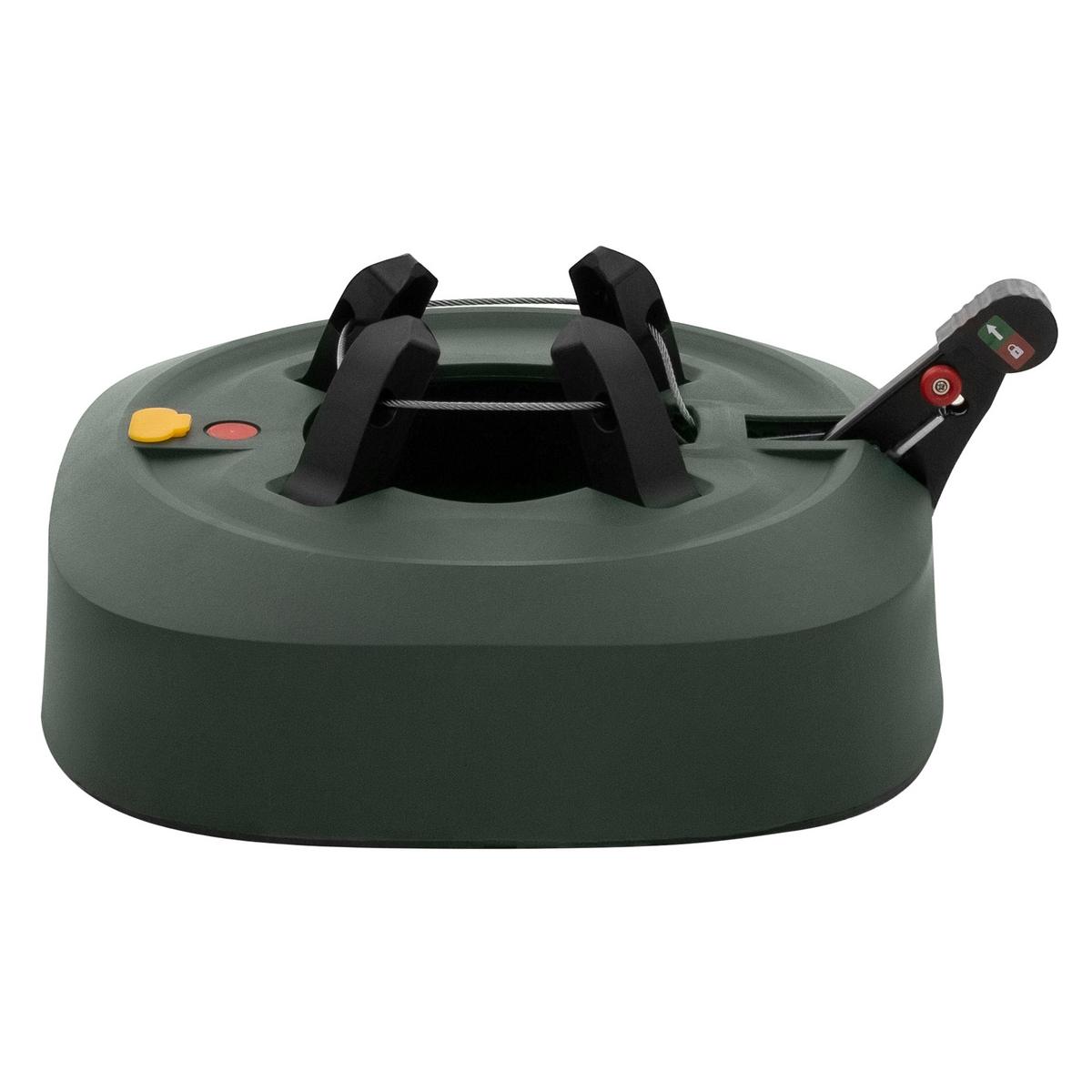 WEIHNACHTSBAUMSTÄNDER mit Wassertank Fußpedal & Einseiltechnik Christbaumständer Grün 32 cm für Bäume bis 230 cm Höhe - Grün, Kunststoff (36/14.5/32cm) - ECD-Germany