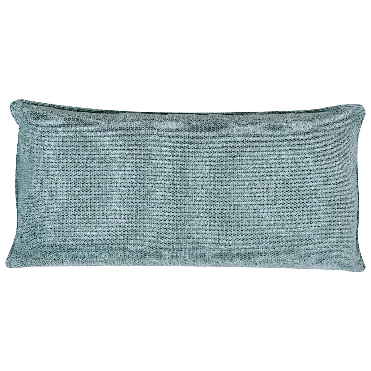 CHAISELONGUE-RECHTSSEITIGE Stoff Hellblau Yerres - Blau/Schwarz, Textil (168/79/87cm) - Beliani