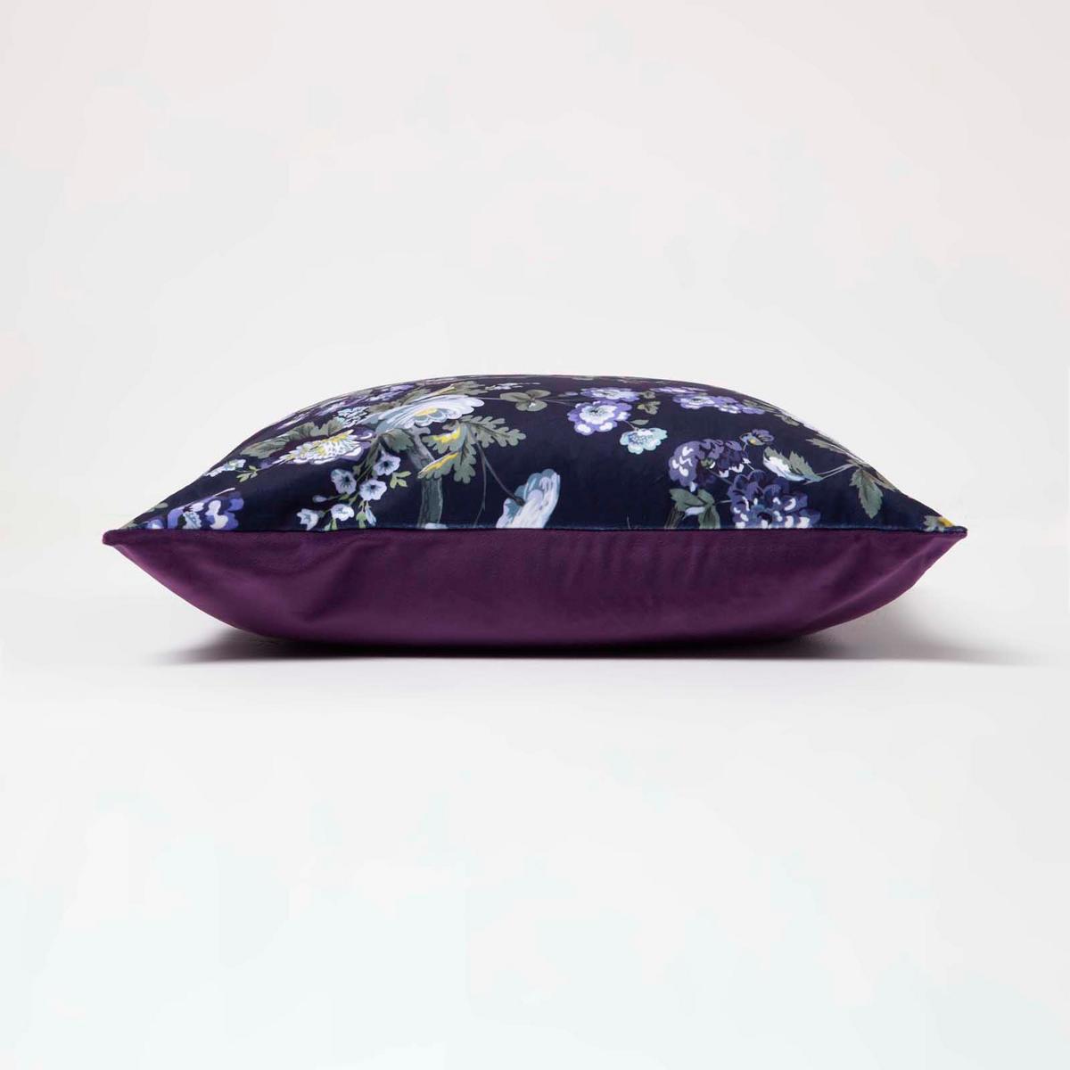 KISSENHÜLLE Samt 46/46 cm – Nächtlicher Garten - Multicolor, Textil (46/46cm) - Homescapes
