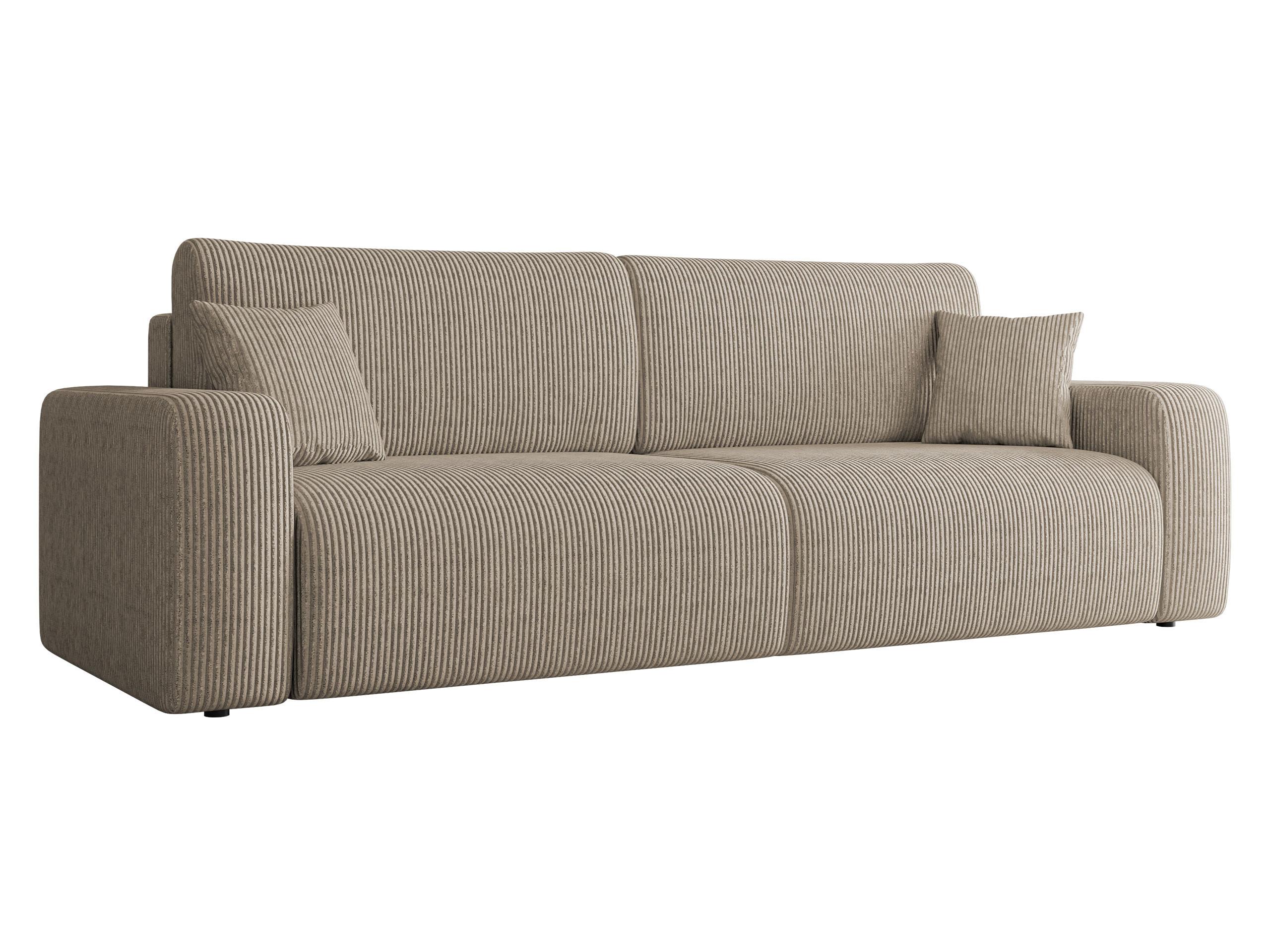 SCHLAFSOFA Piano Cord - Schwarz/Naturfarben, Holz/Kunststoff (245/82/92cm) - MIRJAN24