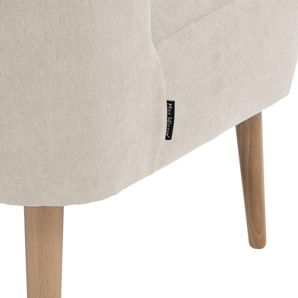SESSEL Kamle Bezug Flachgewebe Buche natur / beige - Weiß, Kunststoff (68/78/58cm) - 58aufmkessel