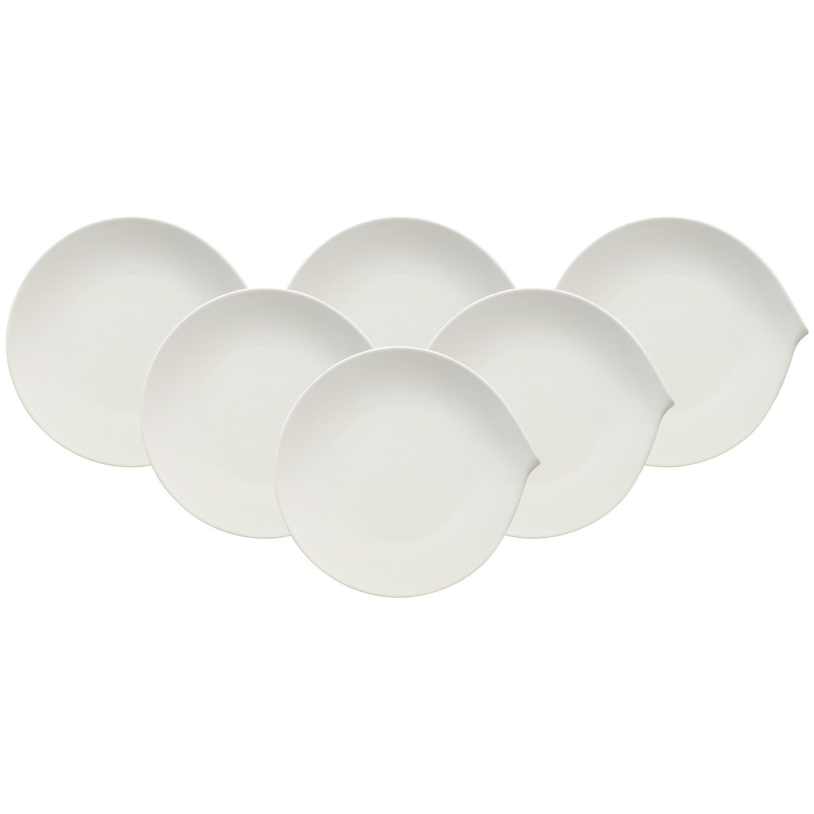SPEISETELLER Flow weiß ø 27 cm 6er Set - Weiß, Keramik (27cm) - Villeroy & Boch