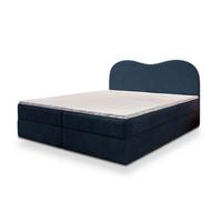 BOXBETT FLUVIA N 140x200 cm mit Matratze und Topper - Blau - Blau, Holz (140/200cm) - MASSENO