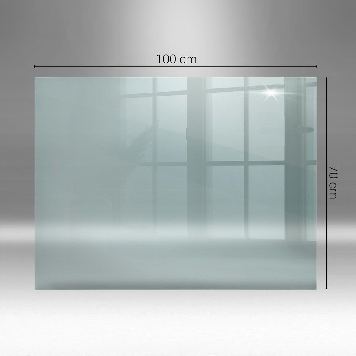 GLASPLATTE für Kamin transparent 100x70 cm - Transparent, Glas (100/70/0.4cm) - TULUP