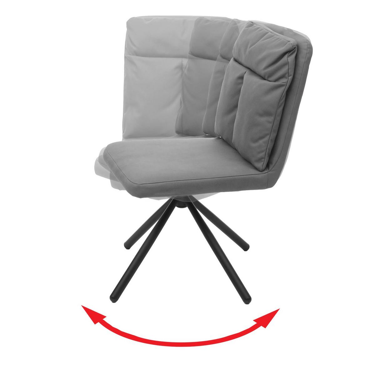 ESSZIMMERSTUHL Grau - Grau, Textil (50/90/65cm) - MCW