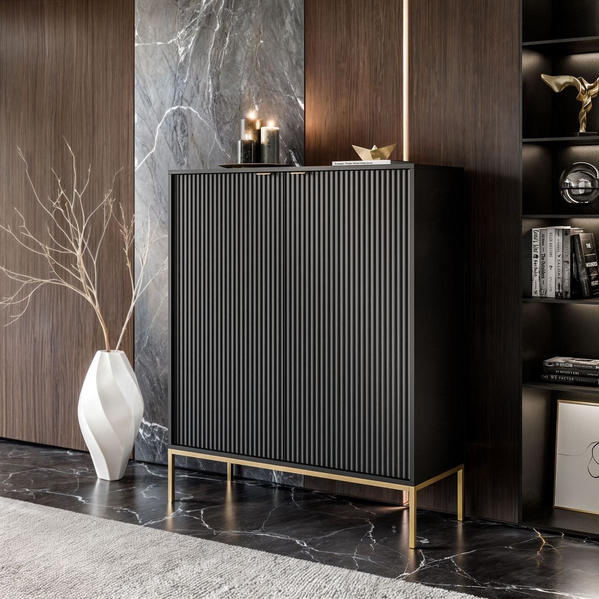 HIGHBOARD CORTADO GOLD K104 ZWEIFLUEGELIG SCHWARZ - Schwarz, Holzwerkstoff (104/125/39cm) - Lookway