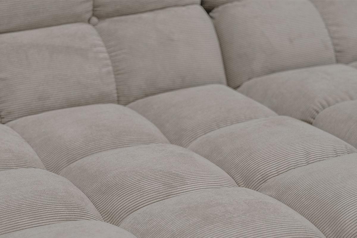 SITZGRUPPE VIVIEN 3ER SET Grau Cord (1er-Set) - Grau, Kunststoff/Textil (359/85/510cm) - KAWOLA