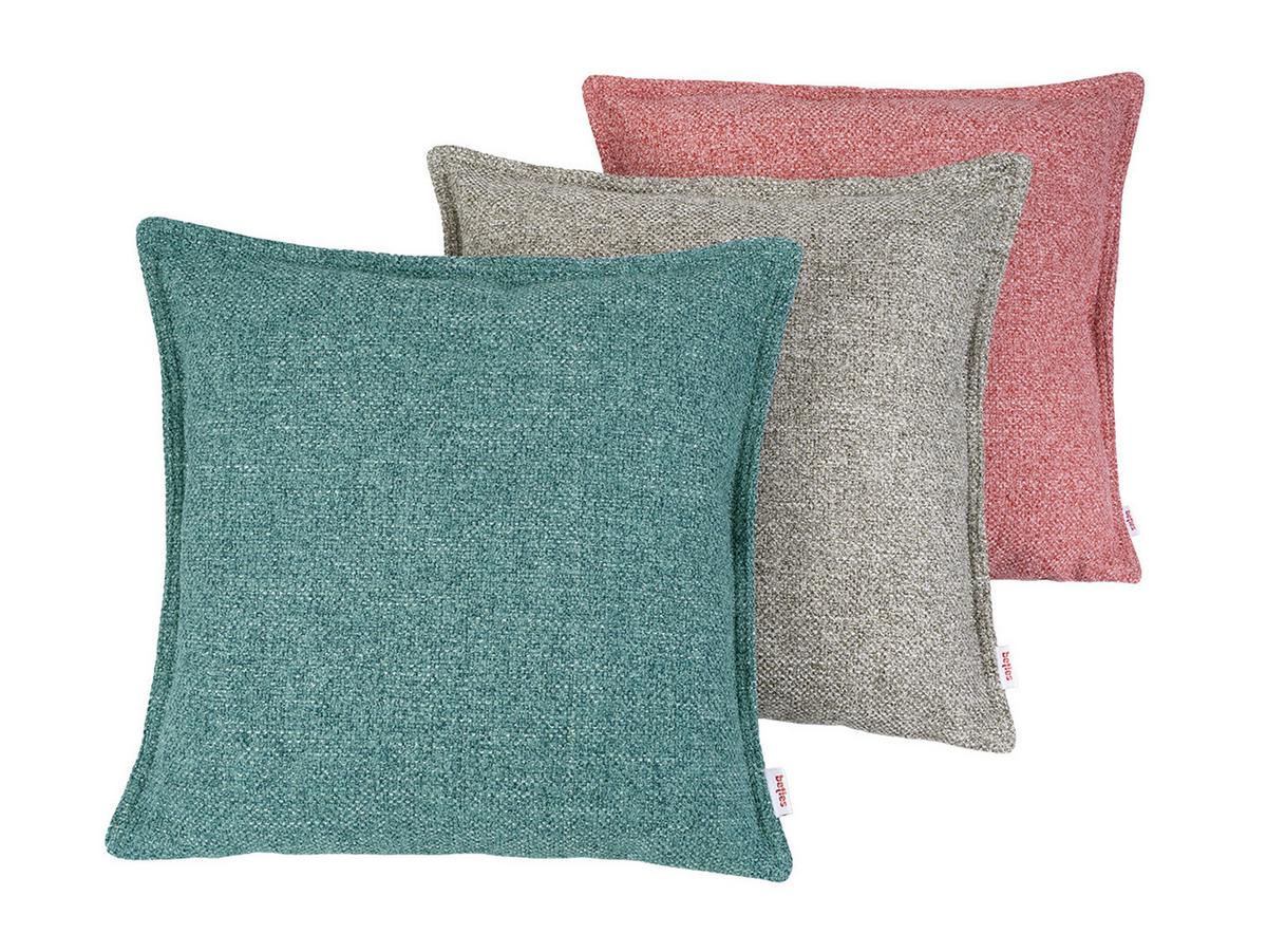 KISSENHÜLLE Bouclé steel-grau 40/40 cm - Grau, Textil (40/40cm) - beties Heimtextil