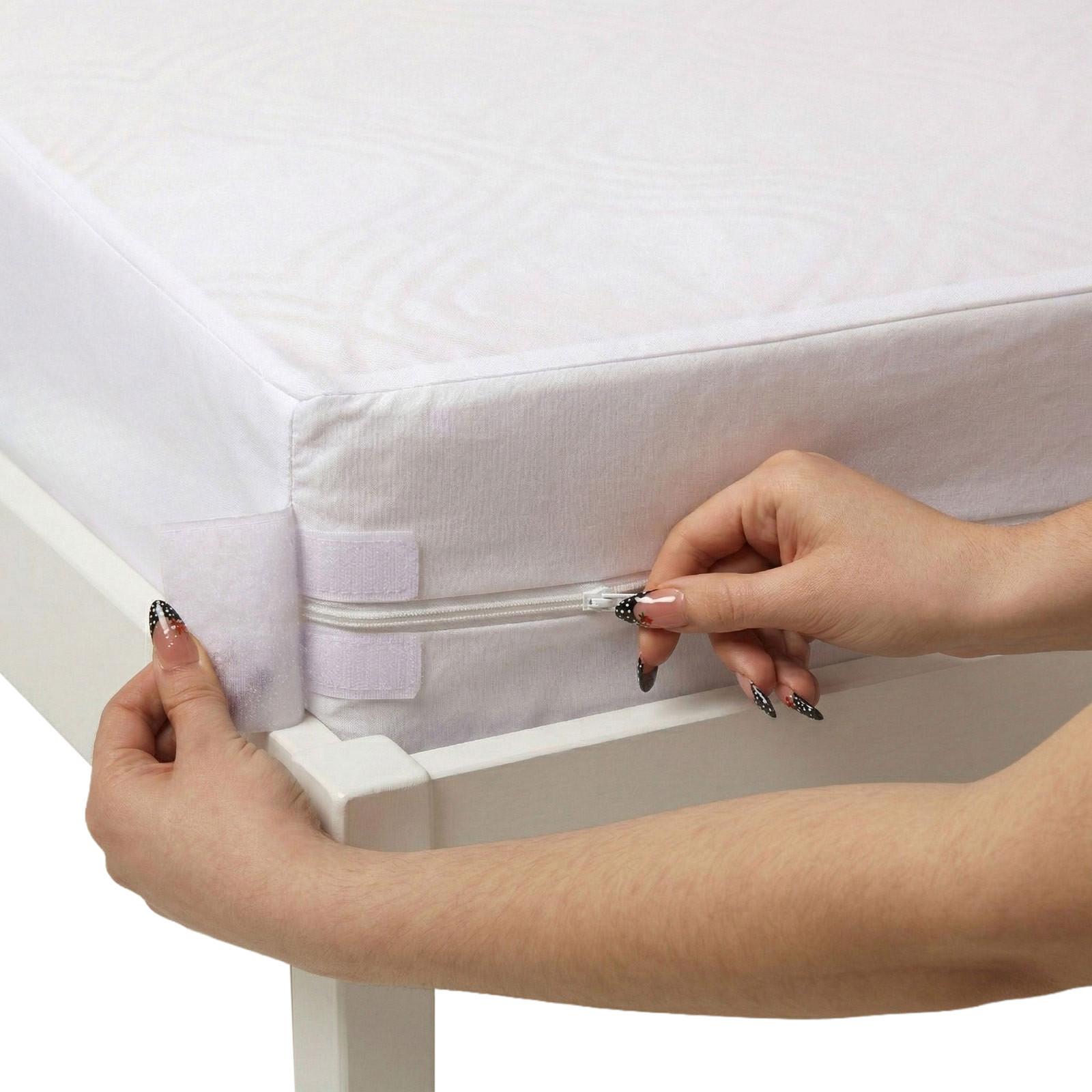 KINDER-MATRATZENSCHONER wasserdicht mit Reißverschluss 70/140 cm, 2er-Set - Weiß, Textil (70/140cm) - Homescapes