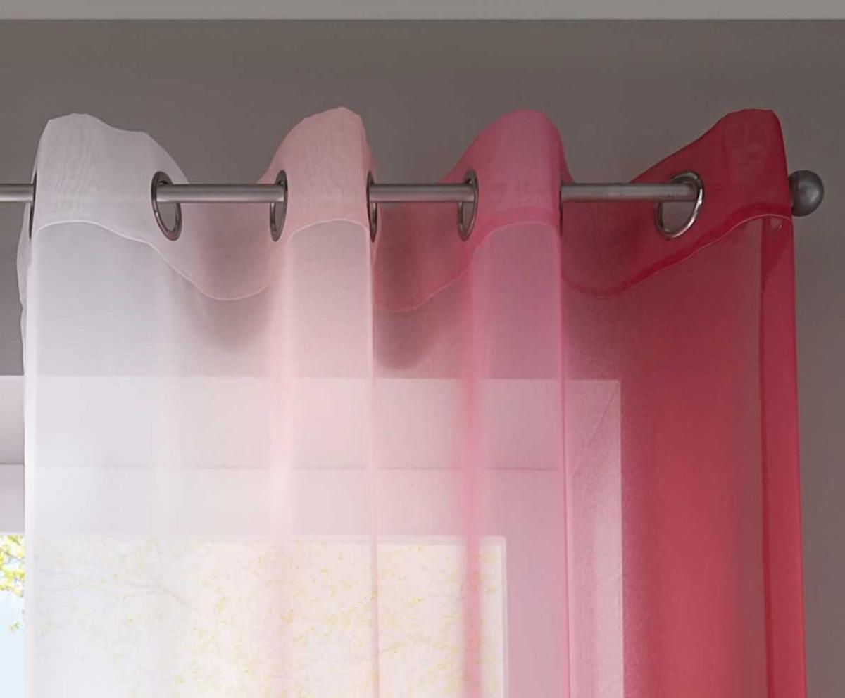 VORHANG 2ER SET »Modena« HxB 225x140 cm Rosa - Rosa, Textil (140/225cm) - Gardinenbox