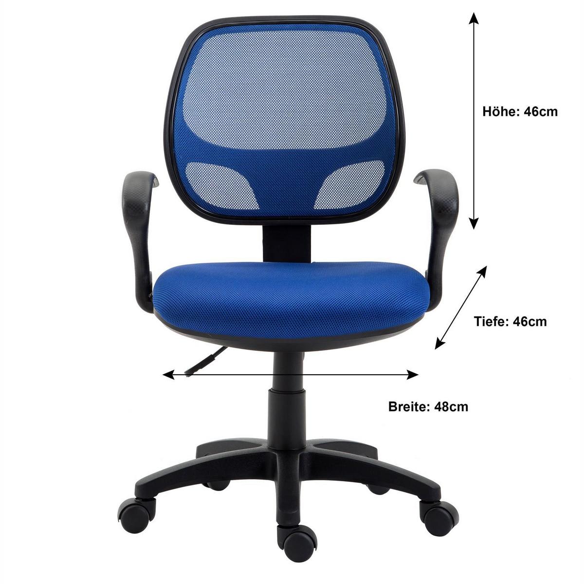 KINDERDREHSTUHL COOL blau - Blau, Textil (58/97/58cm) - IDIMEX