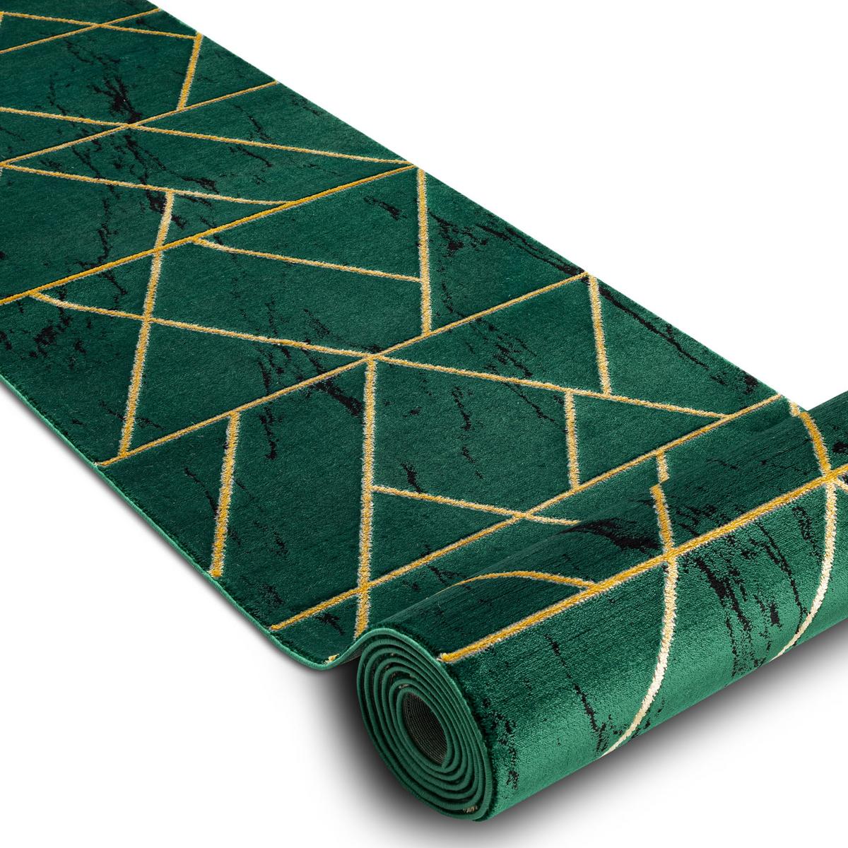 LÄUFER EXKLUSIV EMERALD 80/240 cm - Pastellgrün, Textil (80/240cm) - rugsX
