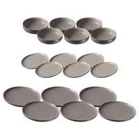 TELLER UND SCHALENSET Jasper grau 18er Set - Grau, Keramik (2/2/2cm) - Ritzenhoff Breker