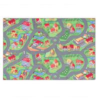 KINDER SPIEL TEPPICH LITTLE VILLAGE - Multicolor, Textil (160/160cm) - Snapstyle