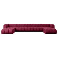 WOHNLANDSCHAFT modulares Sofa Joren-U3 - 501x177x70 cm Bordeauxrot - Bordeaux, Holzwerkstoff/Textil (501/70/177cm) - ALTDECOR
