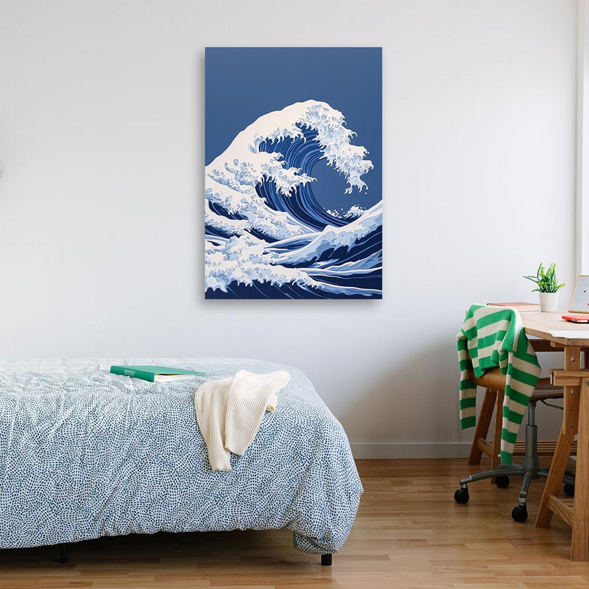LEINWANDBILD Natur und Botanik 40x60cm - Blau, Textil (40/60cm) - Feeby