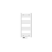 BADHEIZKÖRPER Sahara 400x800 mm Weiß gerade mit Ventil Durchgang - Weiß, Metall (40/80/3cm) - LuxeBath