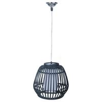 LAMPE, schwarz, 31x30cm - Schwarz, Naturmaterialien (30.5/30.5/30cm) - Wanderlust