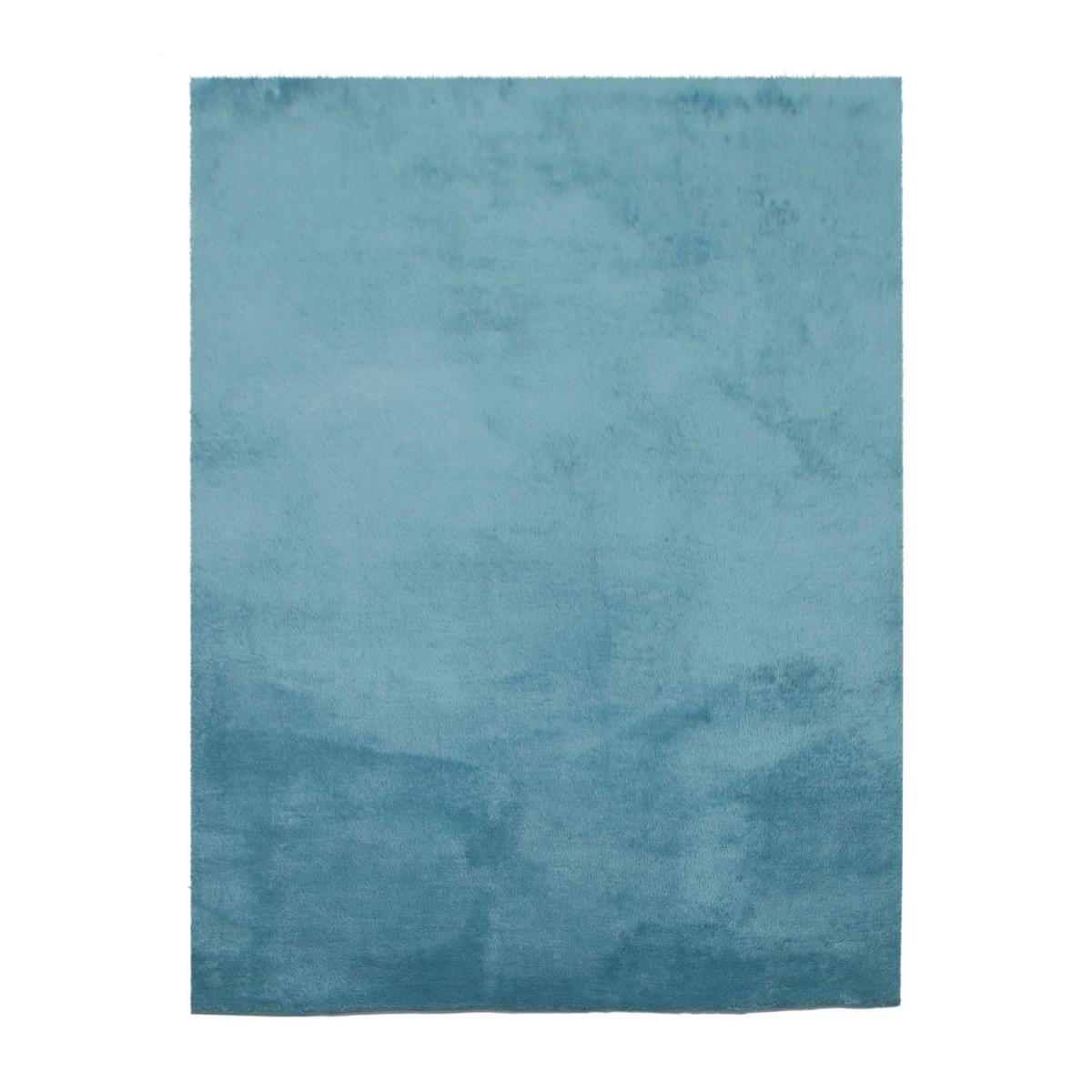 FLACHWEBETEPPICH Türkis 100 x 200 cm - Türkis, Kunststoff (100/200cm) - TT Home