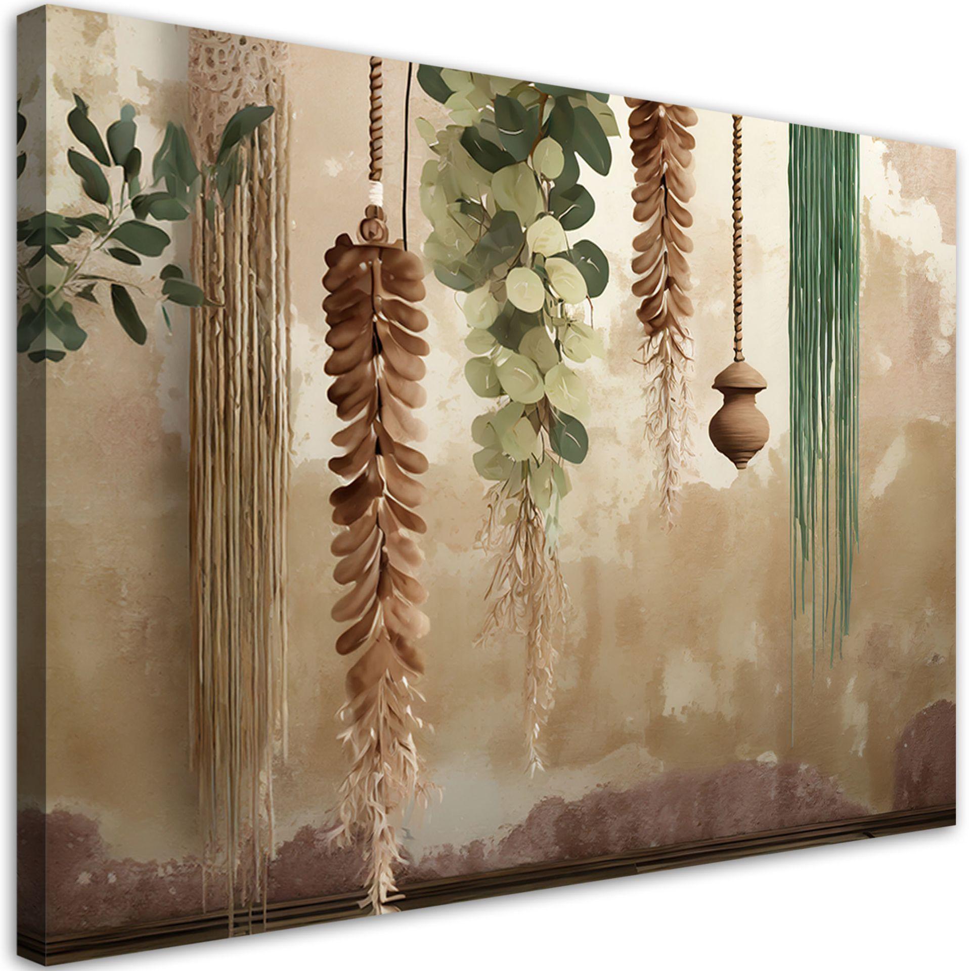 KUNSTDRUCK Grün 90/60 cm - Grün, Textil (90/60cm) - KUNSTLOFT