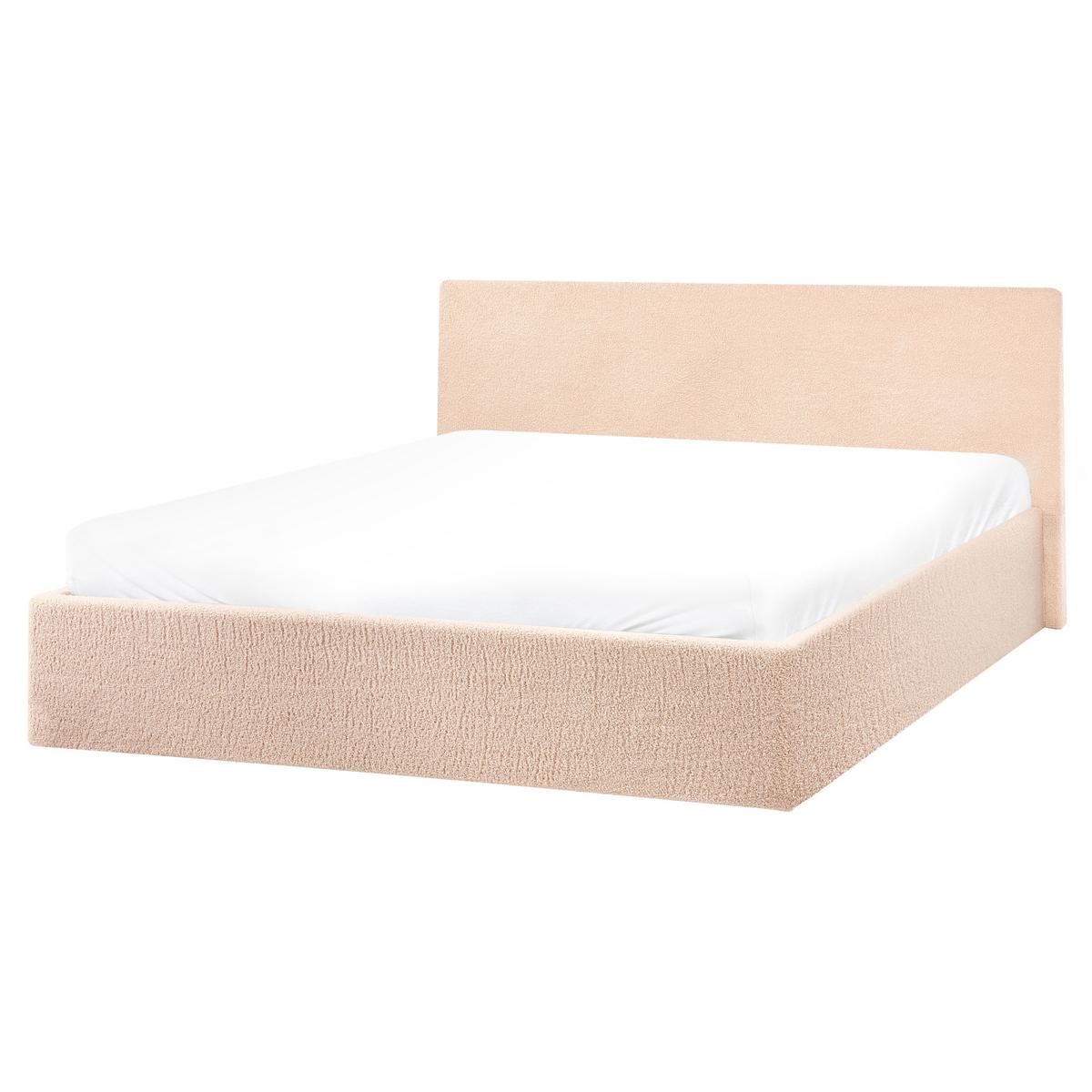 POLSTERBETT 160x200 cm Beige Orbey - Beige, Textil (160/200cm) - Beliani