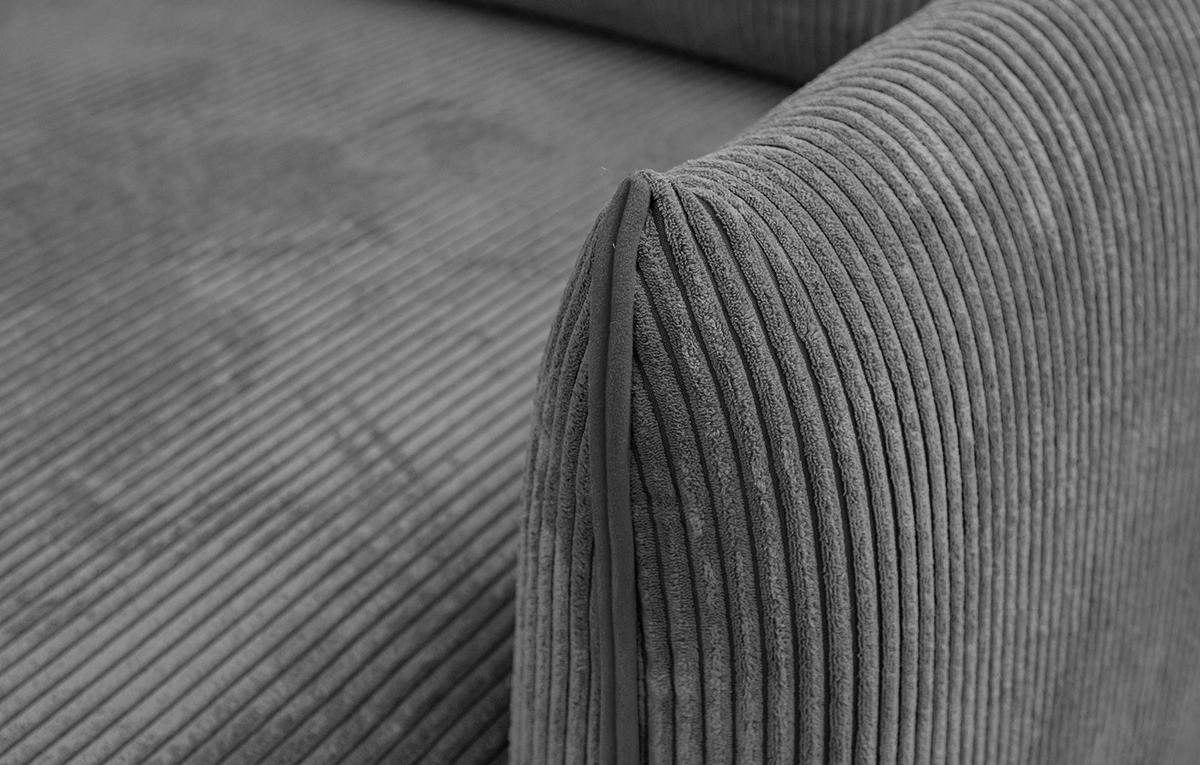 ECKSOFA TAUER 3-Sitzer, dunkelgrau - Dunkelgrau/Schwarz, Holzwerkstoff/Kunststoff (206/173cm) - Wozimo