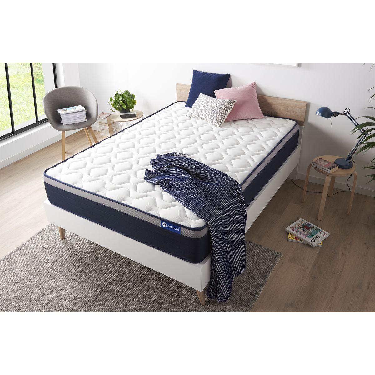 MATRATZE Actilatex max Latex und Memory-Schaum 80 x 200 cm h3 - Weiß, Textil (80/200cm) - ACTISOM