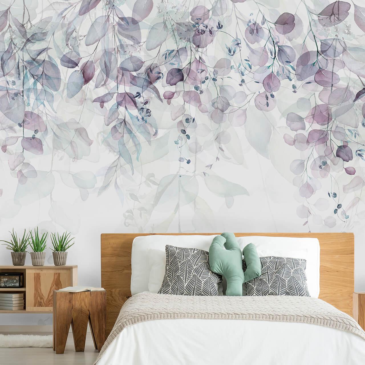 SELBSTKLEBENDE FOTOTAPETE 245/175 cm - Weiß/Grün, Kunststoff/Textil (245/1cm) - KUNSTLOFT