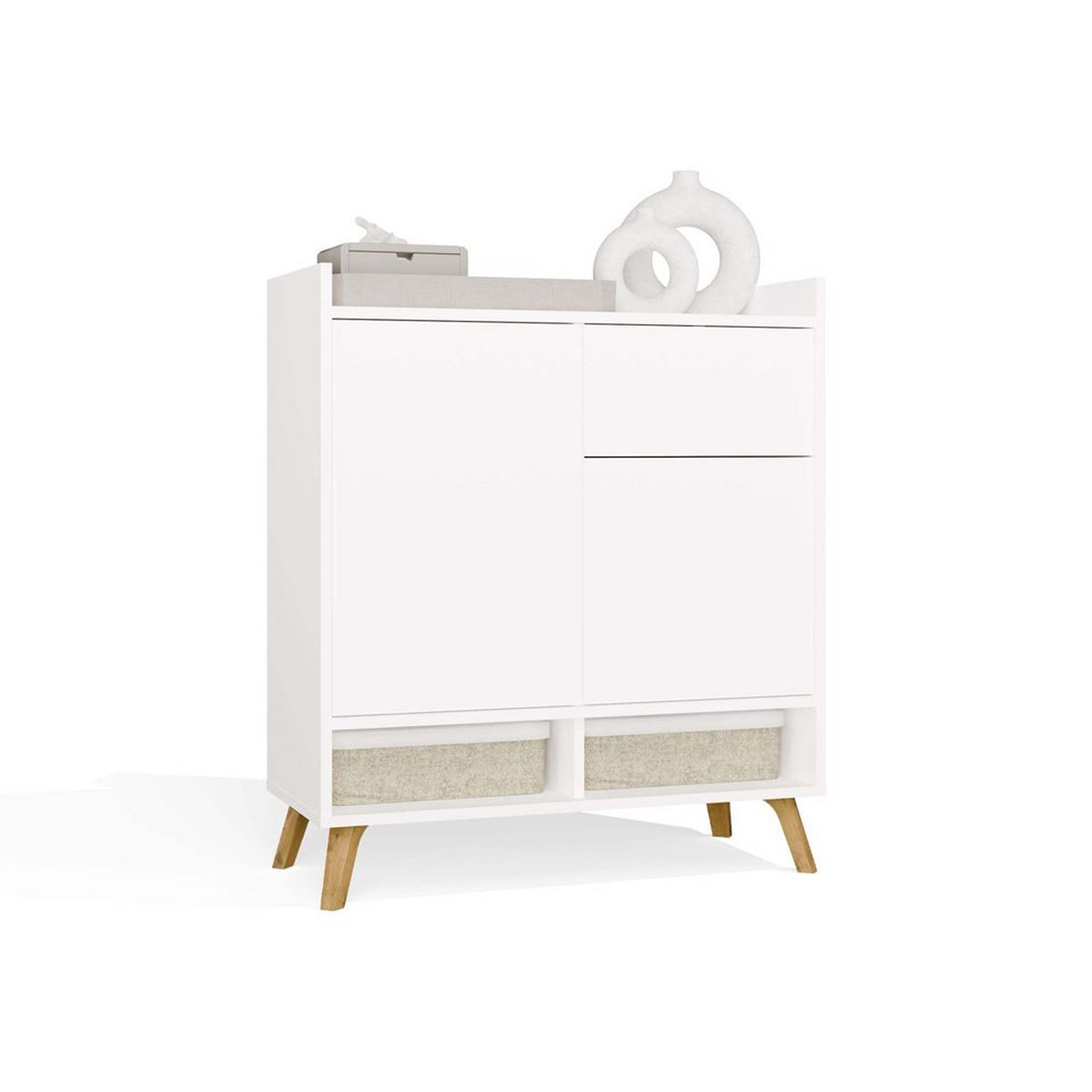KOMMODE Weiß 80/92/35 - Weiß, Holzwerkstoff (80/92/35cm) - RAUMHIRSCH FURNITURE