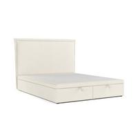 POLSTERBETT Eliot mit Stauraum 140/200 cm Hellbeige im Alta Stoff - Sandfarben/Schwarz, Holz/Holzwerkstoff (140/200cm) - AltaBeds