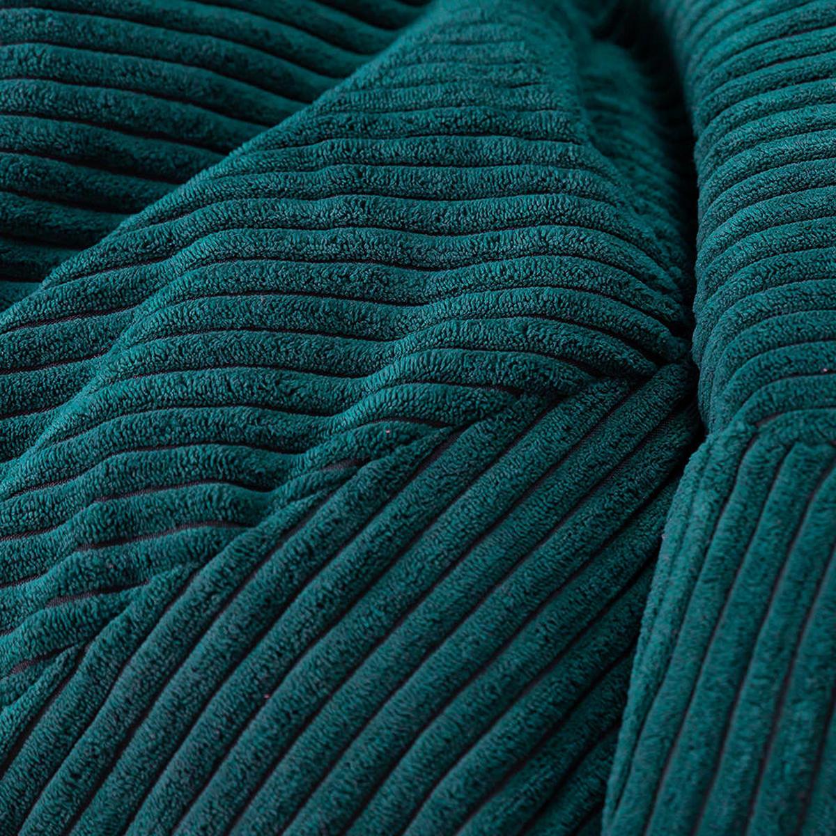 SITZSACK Klassisch Sessel aus Cord 2-tlg. - Dunkelgrün, Textil (85/50/85cm) - icon
