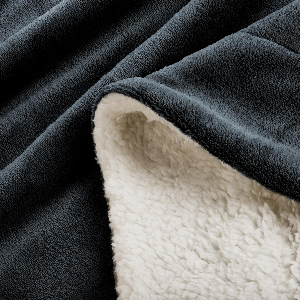DECKE Alina 150/200 cm Anthrazit/Weiß - Weiß, Textil (150/200cm) - Beautissu 