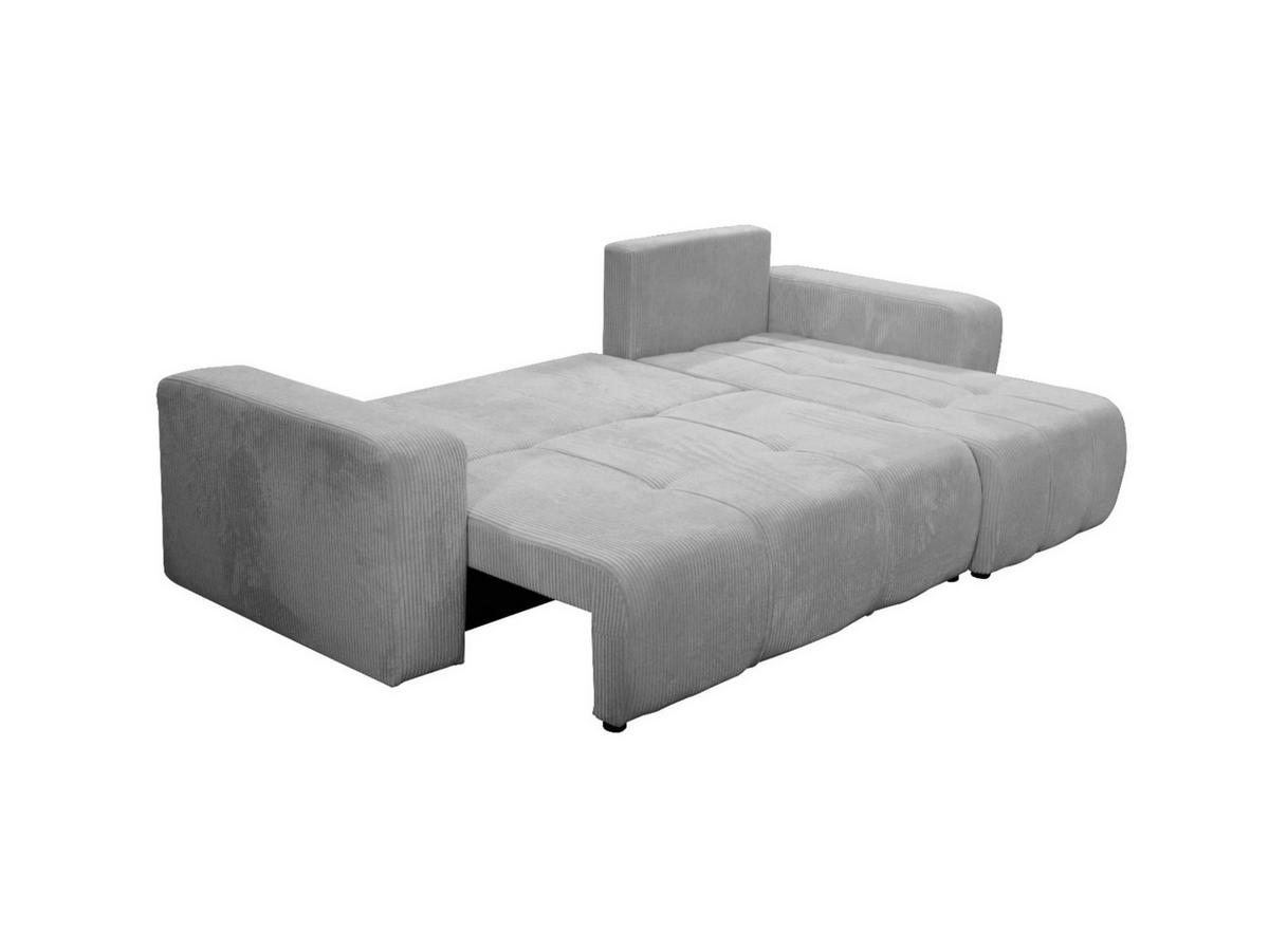 ECKSOFA Dagny Mit Schlaffunktion - Hellgrau, Holzwerkstoff/Textil (248/146cm) - Fun Möbel