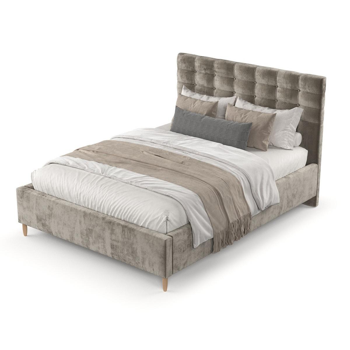 POLSTERBETT Soma 180/200 cm Beige im Lotta Stoff - Beige/Naturfarben, Holz/Holzwerkstoff (180/200cm) - AltaBeds