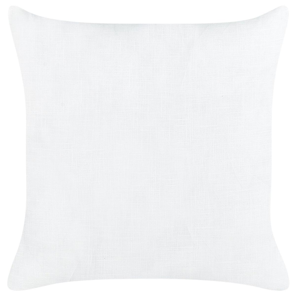 DEKOKISSEN 2er-Set Cremeweiß 50/50 cm Mindala - Creme, Textil (50/50cm) - Beliani