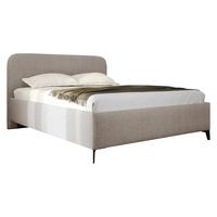 POLSTERBETT Holly - Schwarz/Naturfarben, Holz/Textil (180/200cm) - MIRJAN24