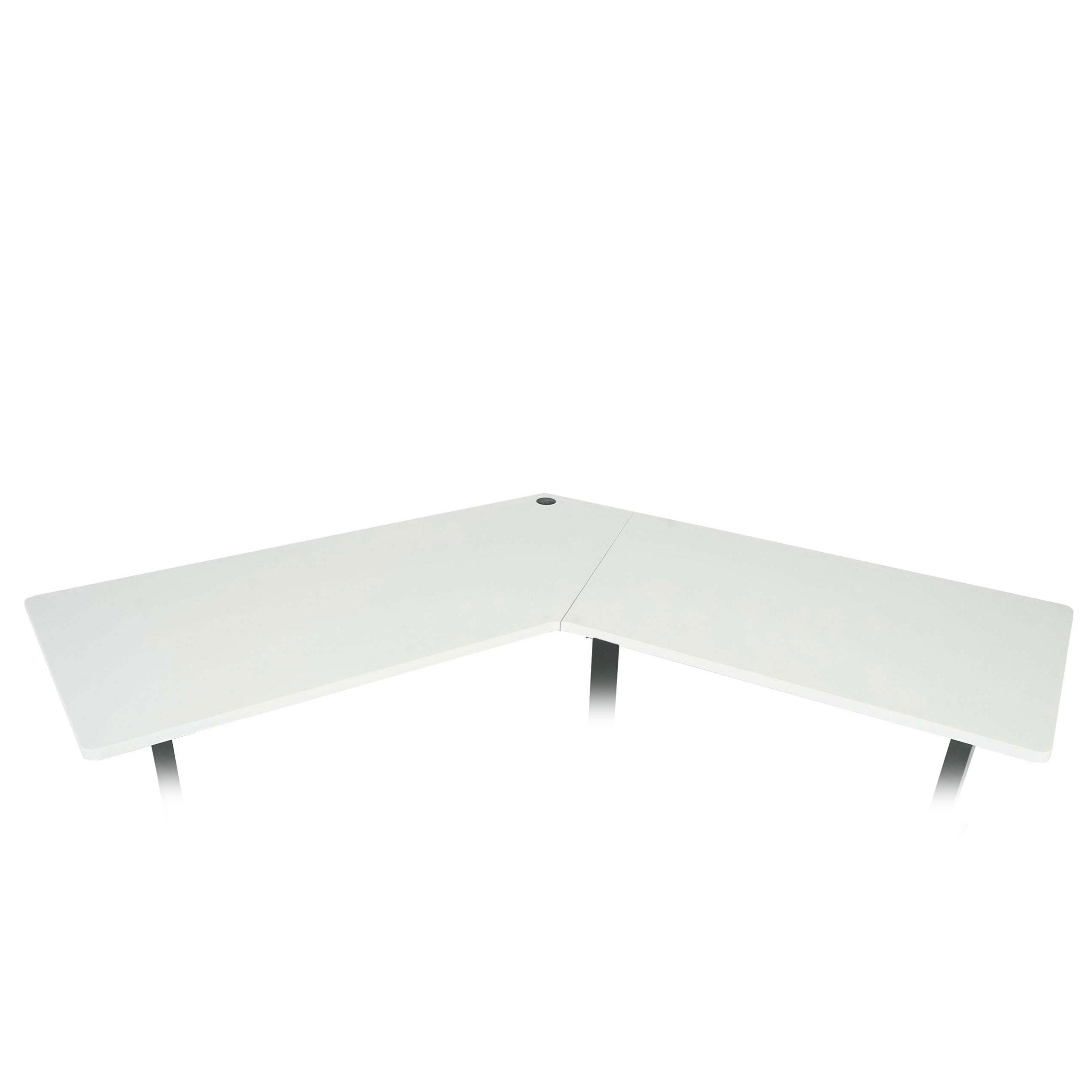 ECK-SCHREIBTISCHPLATTE White - Weiß, Holz (75/165/2cm) - MCW