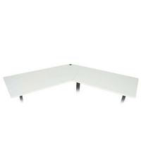 ECK-SCHREIBTISCHPLATTE White - Weiß, Holz (75/165/2cm) - MCW