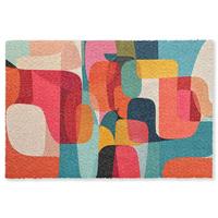 FUSSMATTE Formen - Bunt - Abstrakt - Flugzeuge Sauberlaufmatte 180x120 cm - Multicolor, Kunststoff (180/0.4cm) - MuchoWow