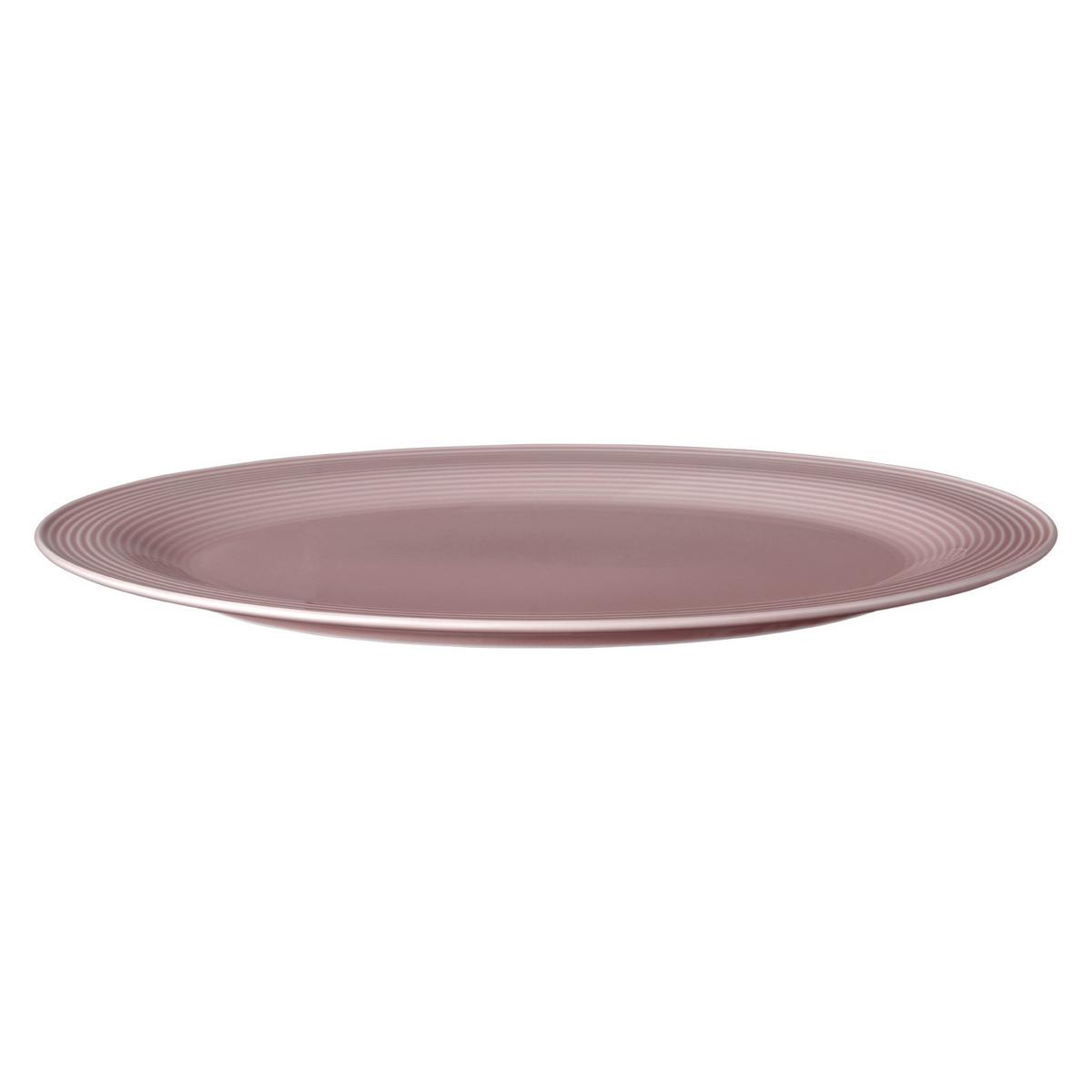 SERVIERPLATTE Beat Color Glaze Altrosa 35 x 28 cm - Dunkelrosa, Keramik (28/2.2/35.3cm) - Seltmann Weiden