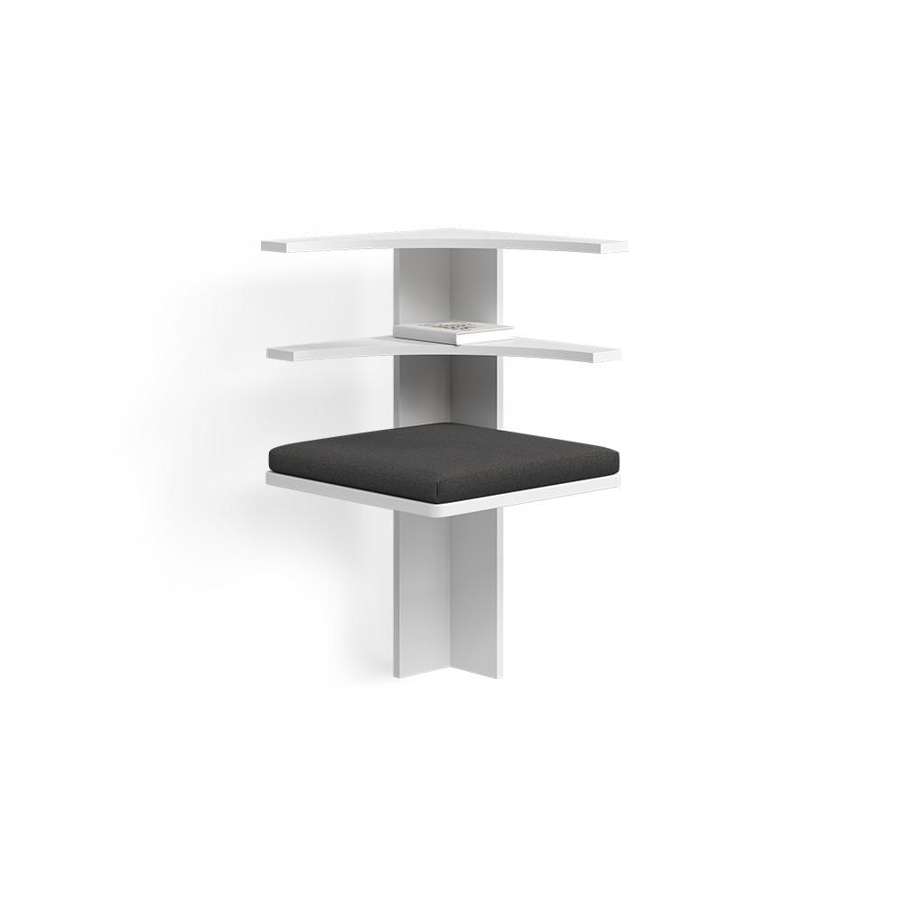 ESSZIMMER-ECKBANK Tiberio Weiß 43.5 x 43.5 cm - Weiß, Holzwerkstoff (43.5/43.5cm) - Livinity®