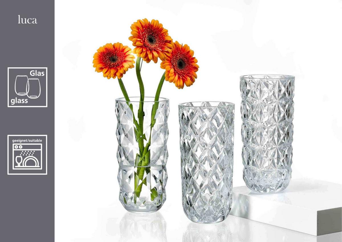 VASEN Luca transparent 19,5 cm 4er Set - Transparent, Glas (9.5/19.5cm) - Ritzenhoff Breker
