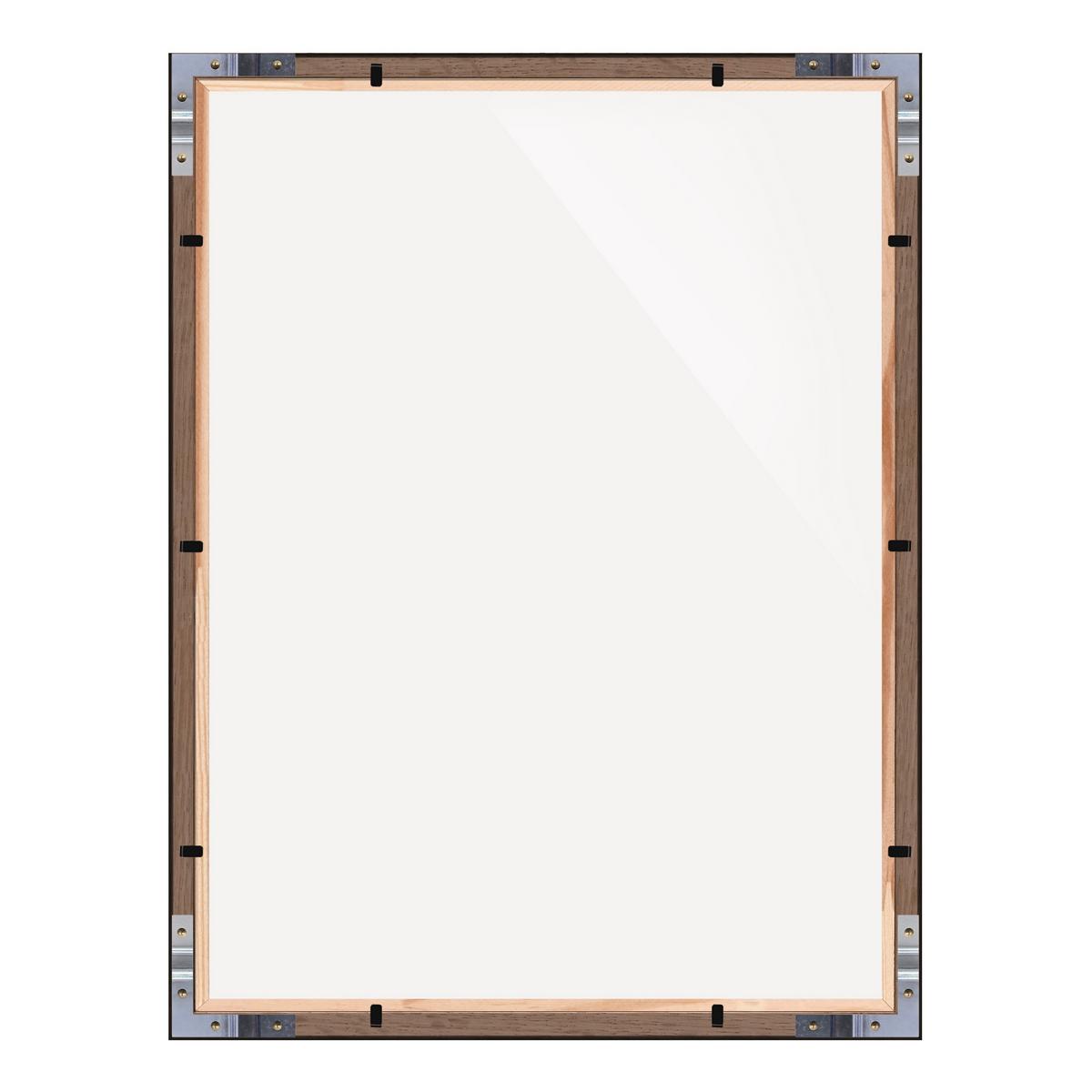 DOPPELGLAS-BILDERRAHMEN Leerrahmen Schwarz 50/70 cm - Schwarz, Holz (50/70cm) - Bilderwelten