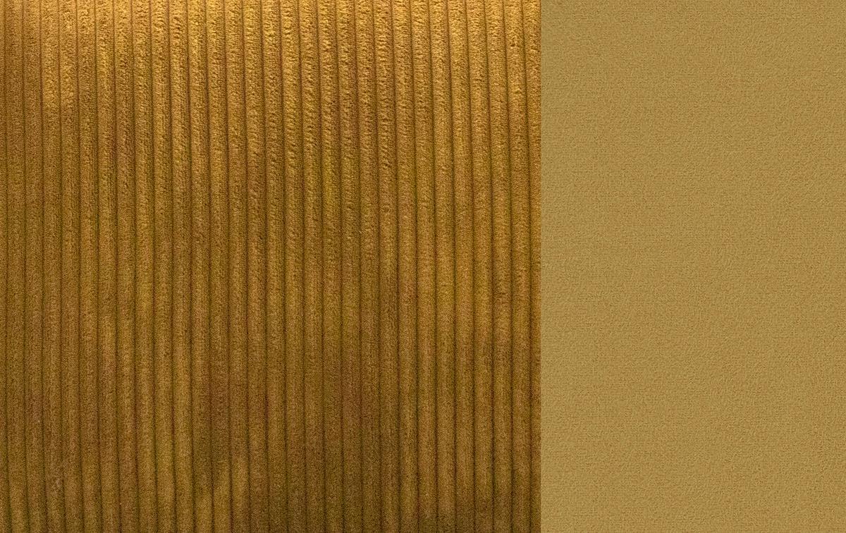 ECKSOFA TAUER 3-Sitzer, honig - Schwarz/Honig, Holzwerkstoff/Kunststoff (206/173cm) - Wozimo