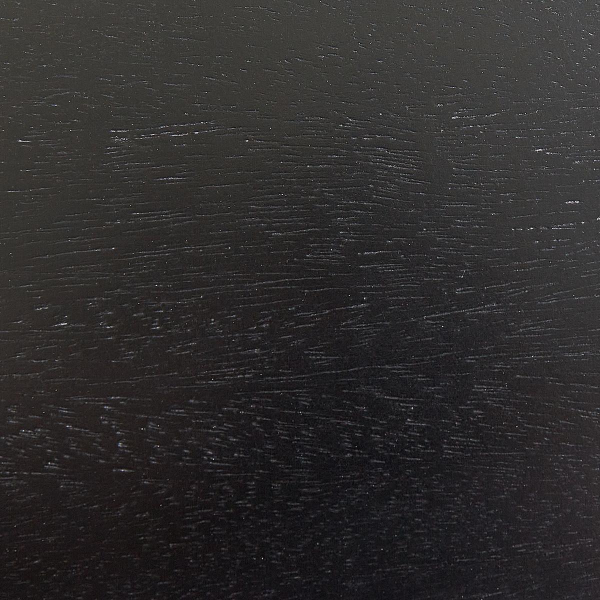 ESSTISCH Akazienholz schwarz 120 cm Mesilla - Schwarz, Holz (120/120/77cm) - Beliani