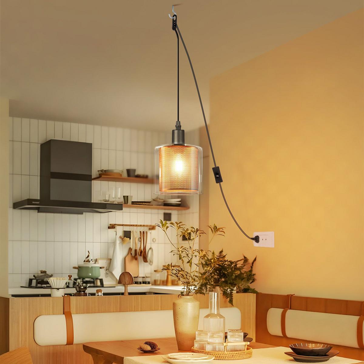 PENDELLEUCHTE BERRY Ⅲ 13/12/450 cm - Schwarz, Metall (13/12/450cm) - Nettlife