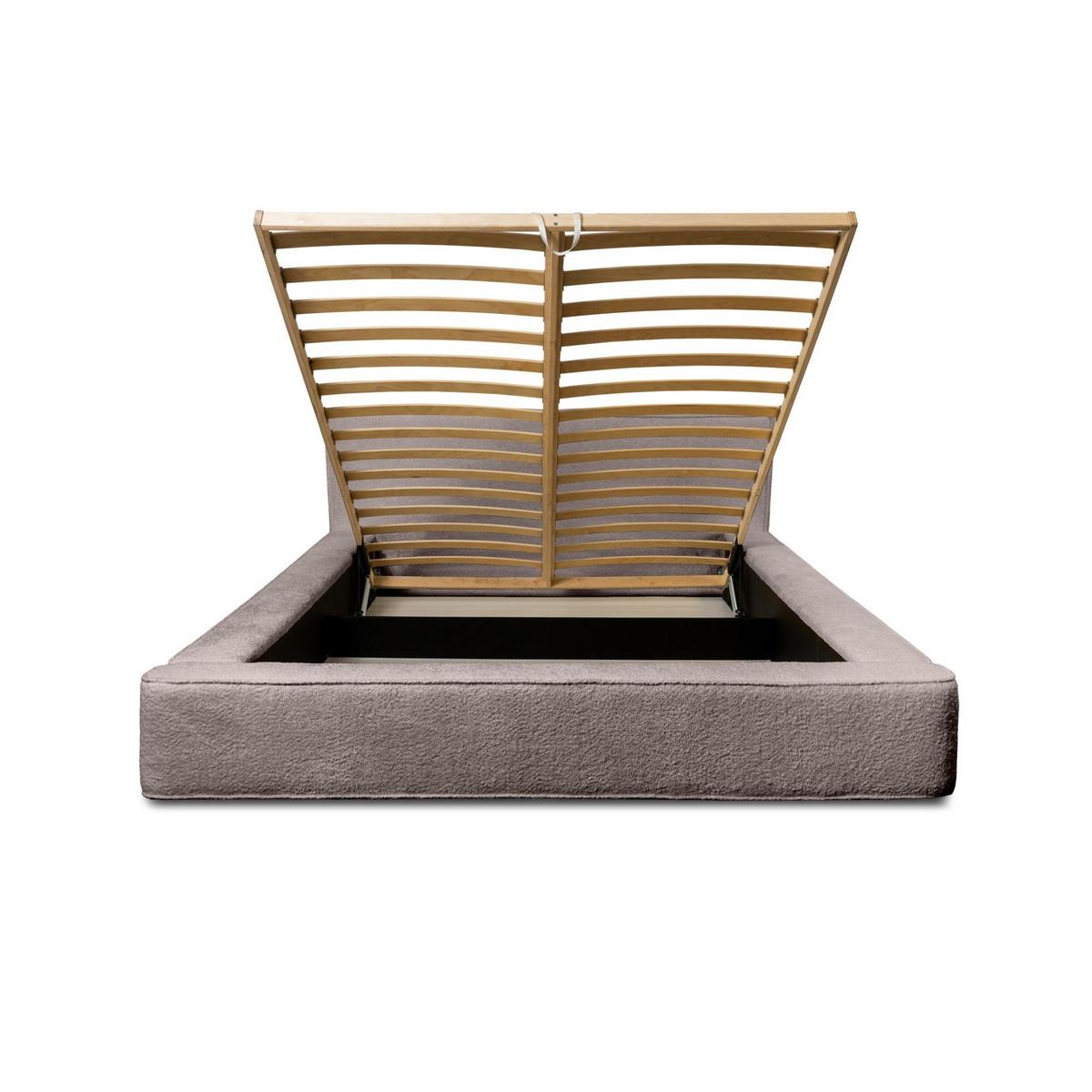 POLSTERBETT Omaha In Euphoria - Beige, Holzwerkstoff/Textil (180/200cm) - Fun Möbel