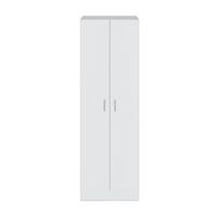 SCHRANK 2-türig, weiß 58,5/181/37 cm - Weiß, Holzwerkstoff (58.5/181/40cm) - Calicosy