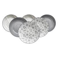 SUPPENTELLER Sendai Mix grau ø 20 cm 6er Set - Grau, Keramik (20cm) - Ritzenhoff Breker