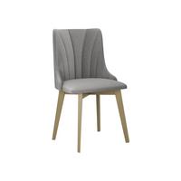 ESSZIMMERSTUHL Monti V Pik Muschel - Hellgrau/Sonoma Eiche, Holz/Textil (48/83/53cm) - MIRJAN24